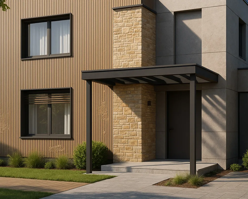 Kompozit cephe kaplamalı modern bina